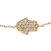 Diamond Pave Mixed Shape Motif Bracelet 14K