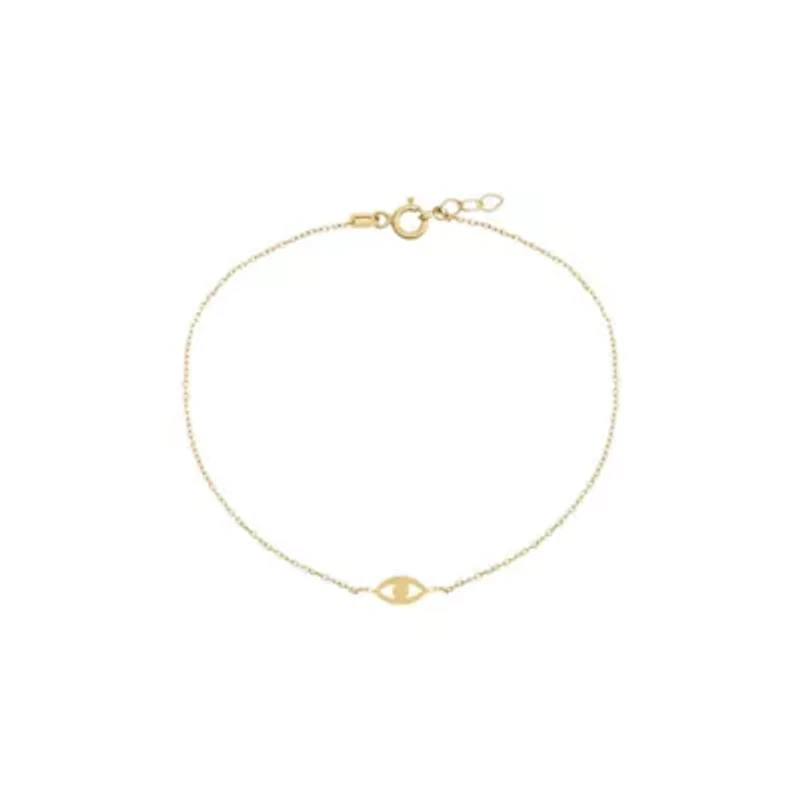Mini Evil Eye Bracelet 14K
