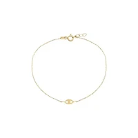 Mini Evil Eye Bracelet 14K