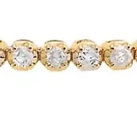 Mini Diamond Tennis Bracelet 14K