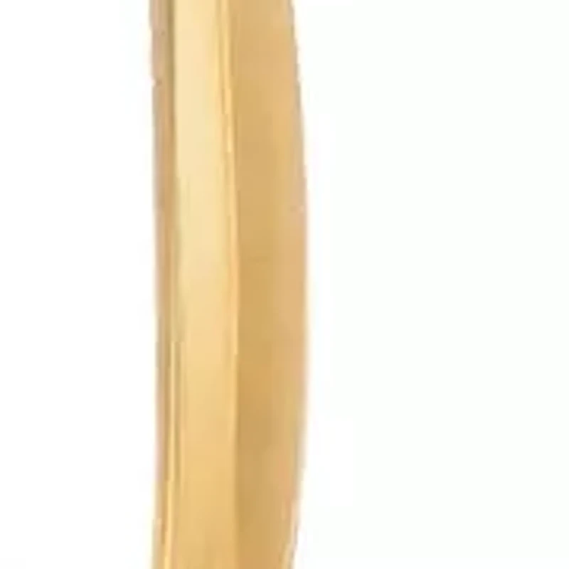 Elongated Oval Huggie Hoop 14K
