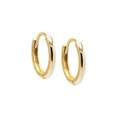 Solid Mini Rounded Cartilage Huggie Earring 14K