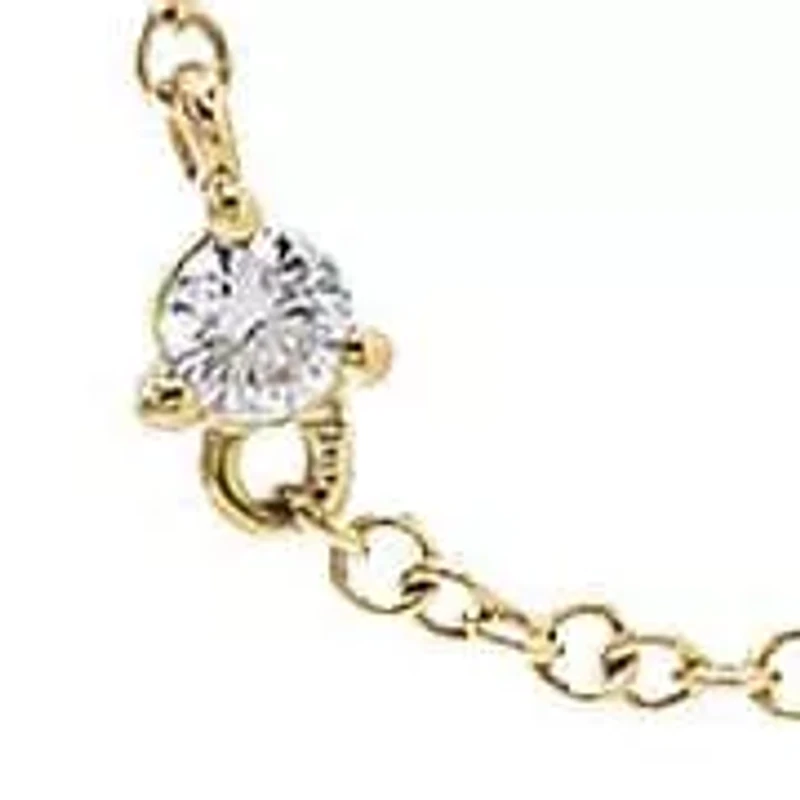 Diamond Multi Stone Double Chain Stud Earring 14K