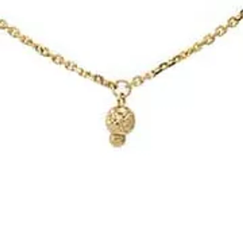 Mini Ball Station Choker Necklace 14K