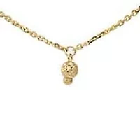 Mini Ball Station Choker Necklace 14K