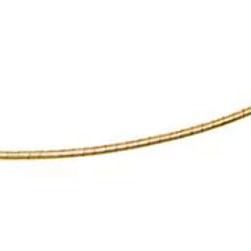 Round Omega Chain Necklace 14K