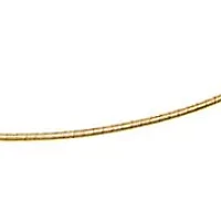 Round Omega Chain Necklace 14K