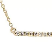 Diamond Pave Bar Necklace 14K