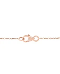 14K Rose Gold Diamond And Ruby Necklace