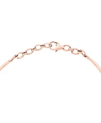 14K Rose Gold Diamond And Ruby Bracelet