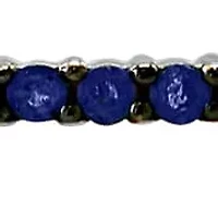 14K White Gold Sapphire Bracelet