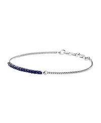 14K White Gold Sapphire Bracelet