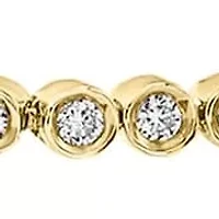 14K Yellow Gold Diamond Bracelet