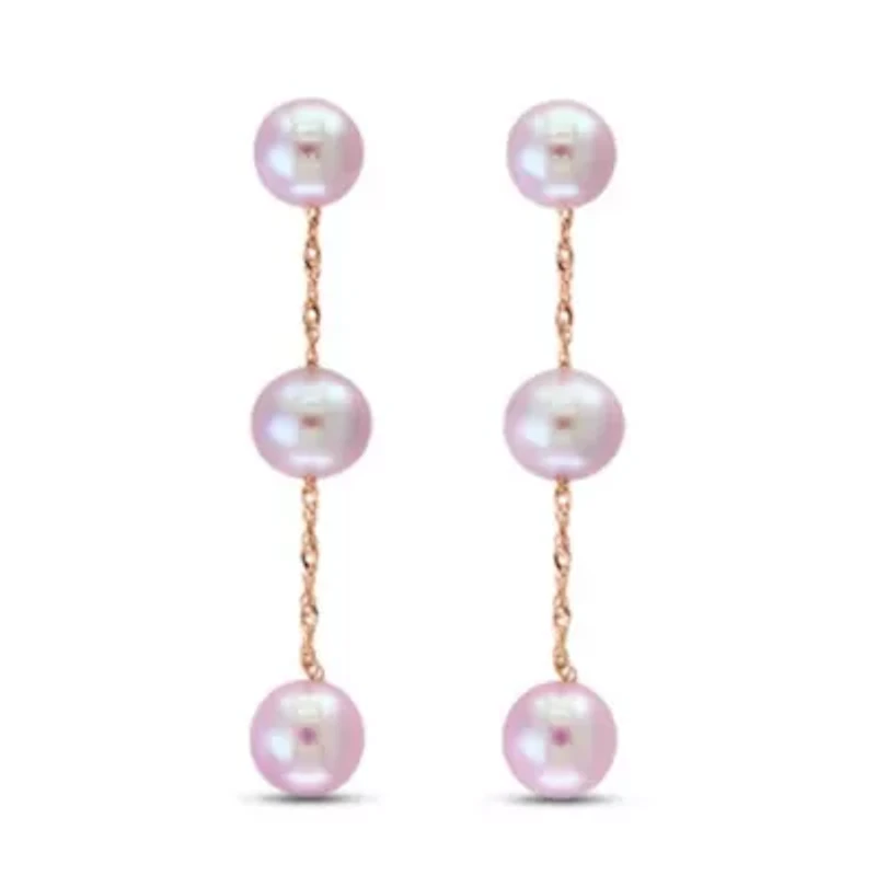14K Gold 6-6.5MM Fresh Water Pearl Earring