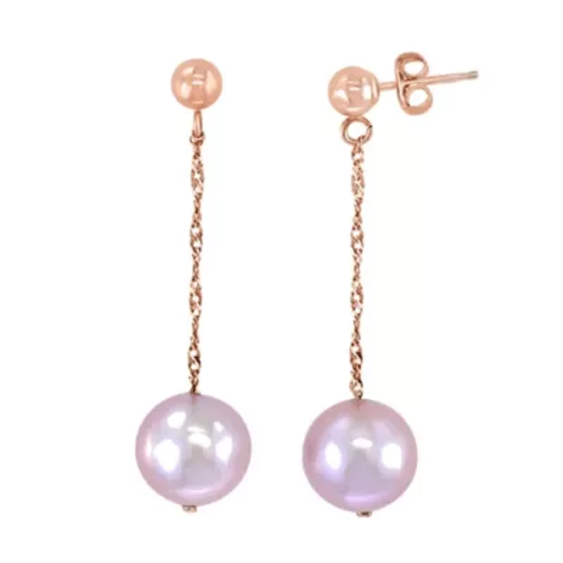 14K Gold 9-9.5MM Fresh Water Pearl Earring
