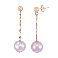 14K Gold 9-9.5MM Fresh Water Pearl Earring