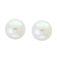 14K Gold 7-7.5MM Fresh Water Pearl Stud Earring