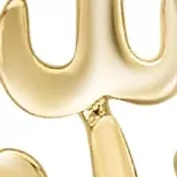 14K Yellow And White Gold Diamond Allah Pendant With Chain