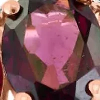 14K Rose Gold Diamond And Rhodolite Ring