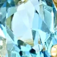 14K Yellow Gold Diamond And Swiss Blue Topaz Butterfly Ring