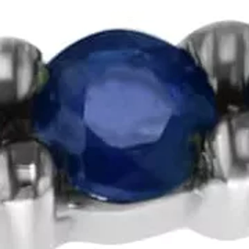 14K White Gold Sapphire Ring