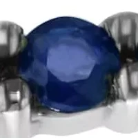 14K White Gold Sapphire Ring