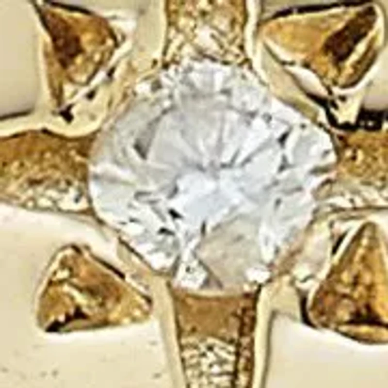 14K Gold Diamond Heart Signet Ring