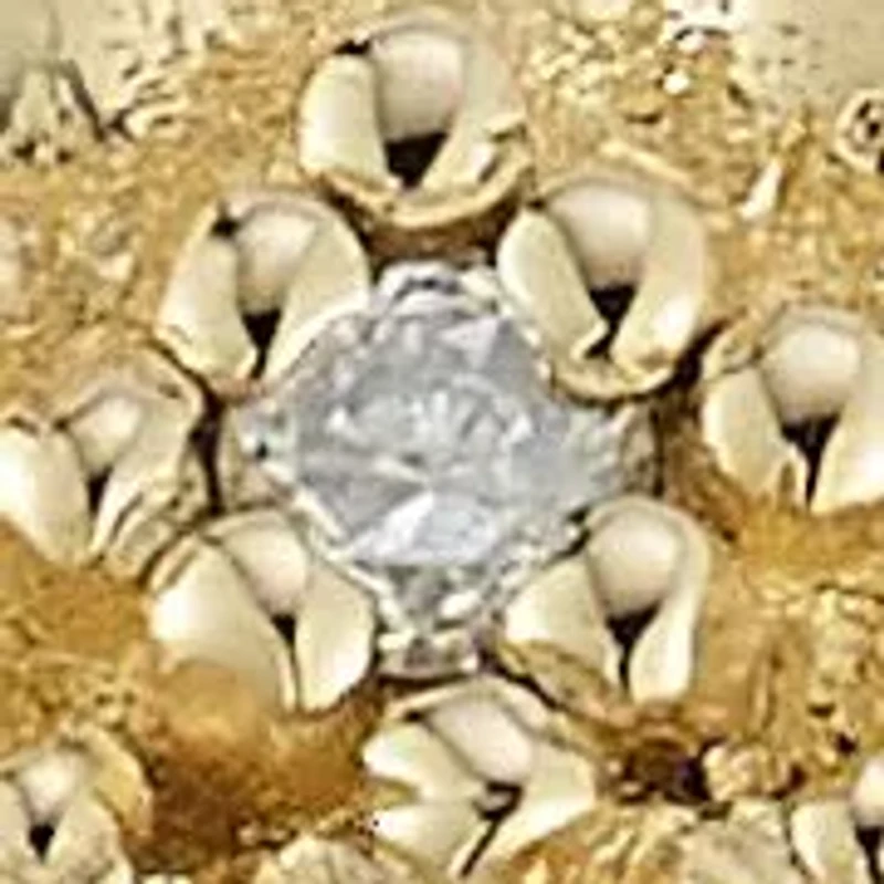 14K Gold Diamond Flower Cocktail Ring