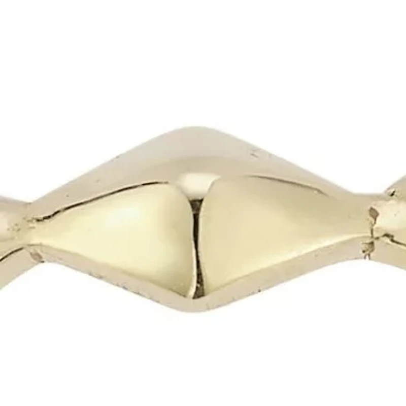 14K Gold Pyramid Band Ring