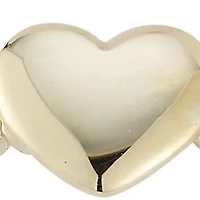 14K Gold Heart Bubble Ring