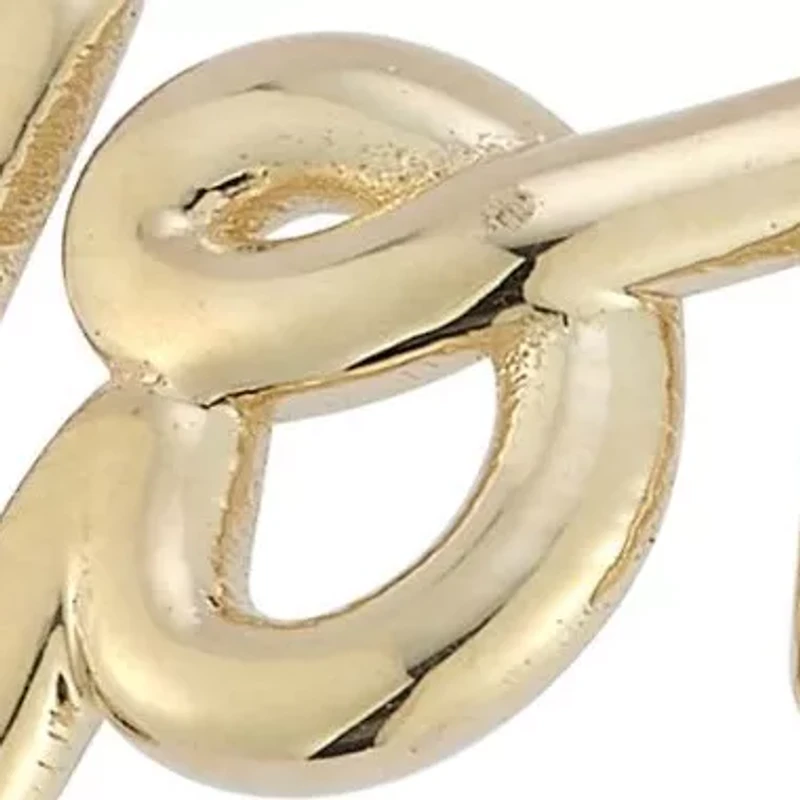 14K Gold Love Script Ring