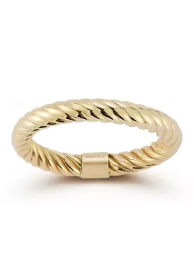 14K Gold Twist Band Ring