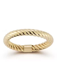 14K Gold Twist Band Ring