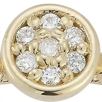 14K Gold Diamond Signet Ring