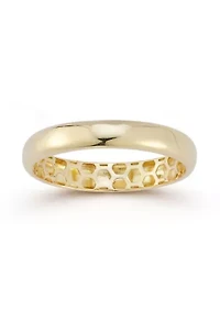 14K Gold Polished Band Ring