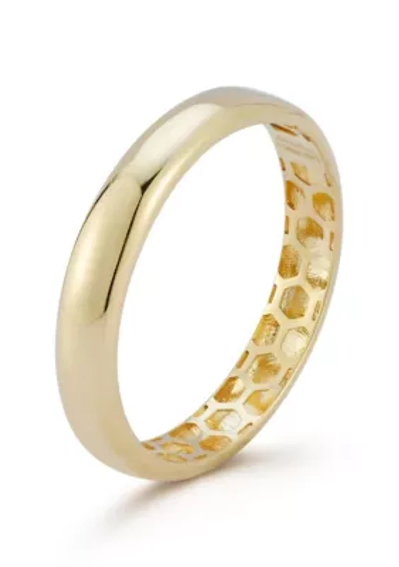 14K Gold Polished Band Ring