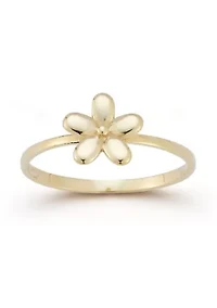 14K Gold Flower Cocktail Ring