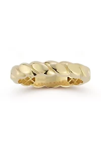 14K Gold Twist Band Ring