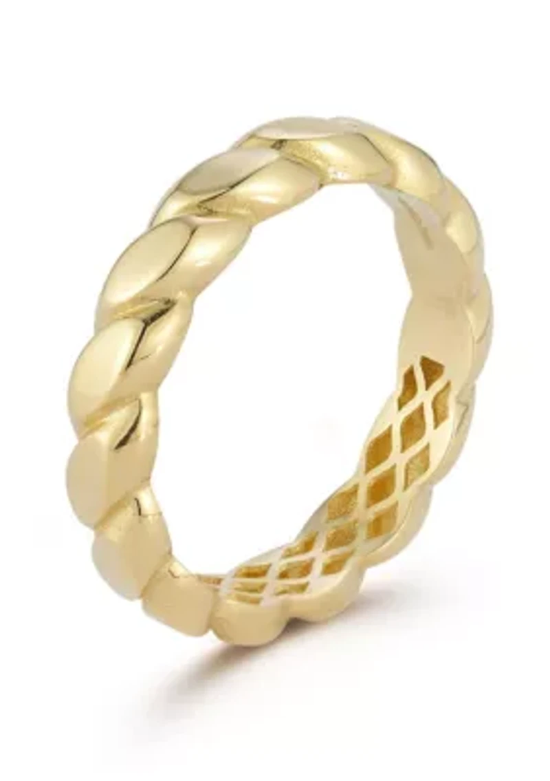 14K Gold Twist Band Ring