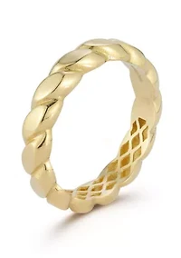14K Gold Twist Band Ring