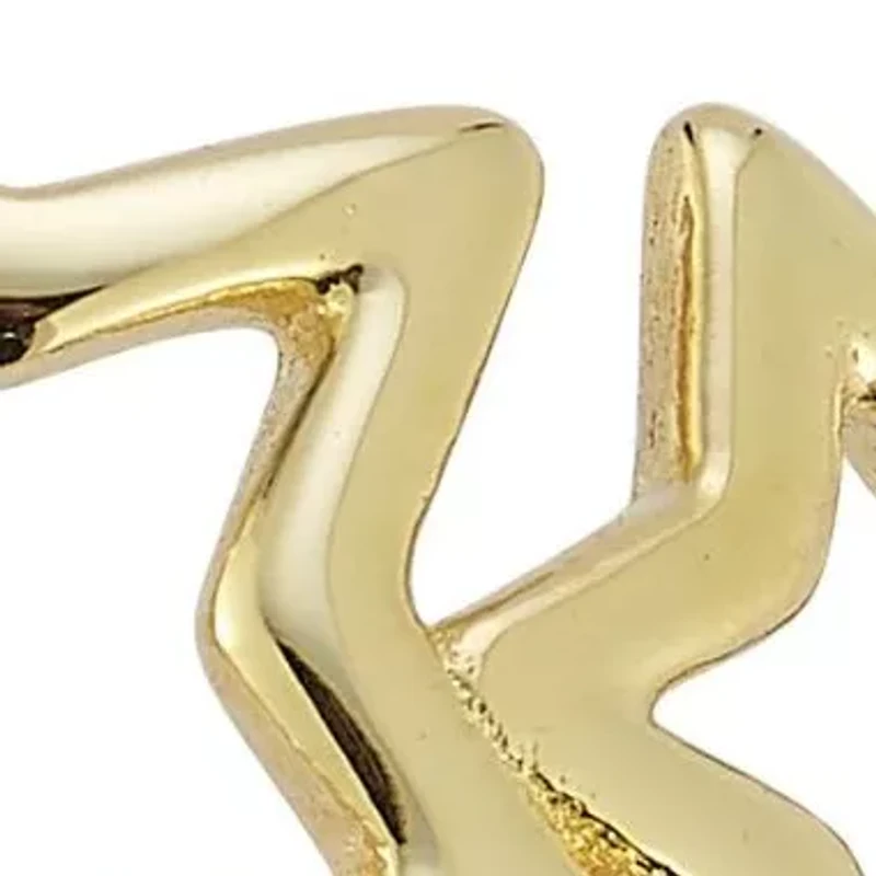 14K Gold Open Star Ring