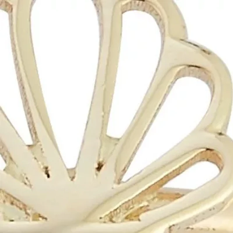 14K Gold Seashell Cocktail Ring