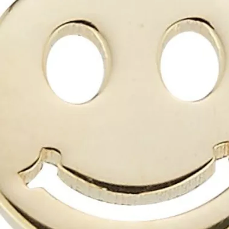 14K Gold Smiley Face Ring