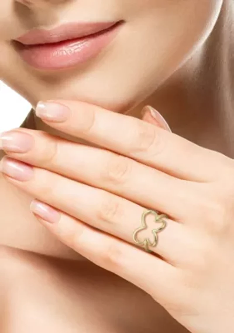14K Gold Open Butterfly Ring