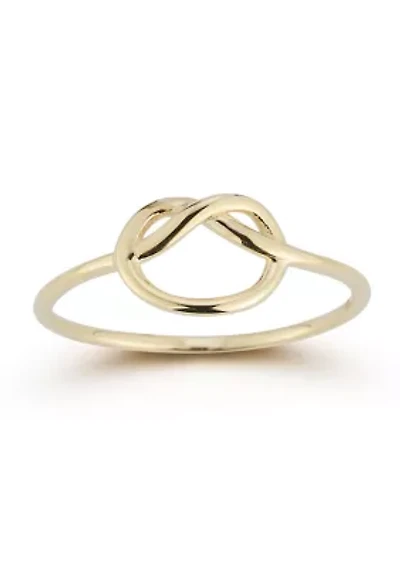 14K Gold Pretzel Cocktail Ring