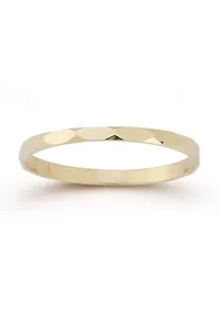 14K Gold Textured Band Ring