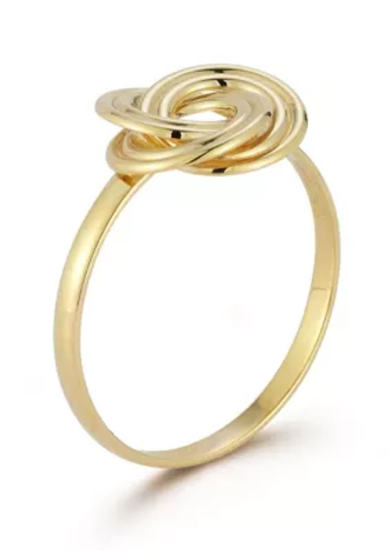 14K Gold Love Knot Ring