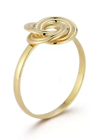 14K Gold Love Knot Ring