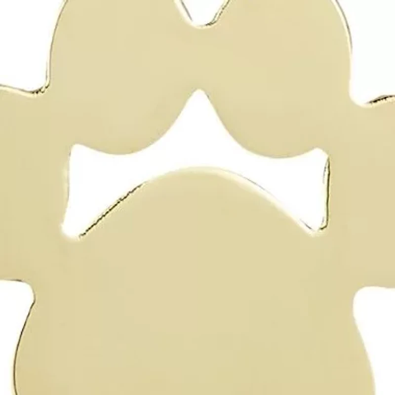 14K Gold Pawprint Pendant Necklace