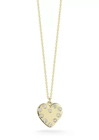 14K Gold Diamond Heart Pendant Necklace